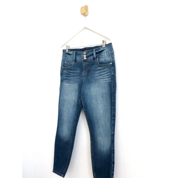 NEW! Torrid Premium 3 Button Waist Closure Jeggings Denim Jeans Blue SZ 12 - Picture 5 of 9
